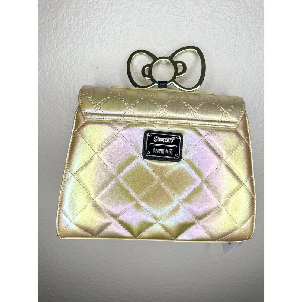 Loungefly Crossbody Bag Womens Small Gold Sanrio Hello Kitty 50th Anniversary